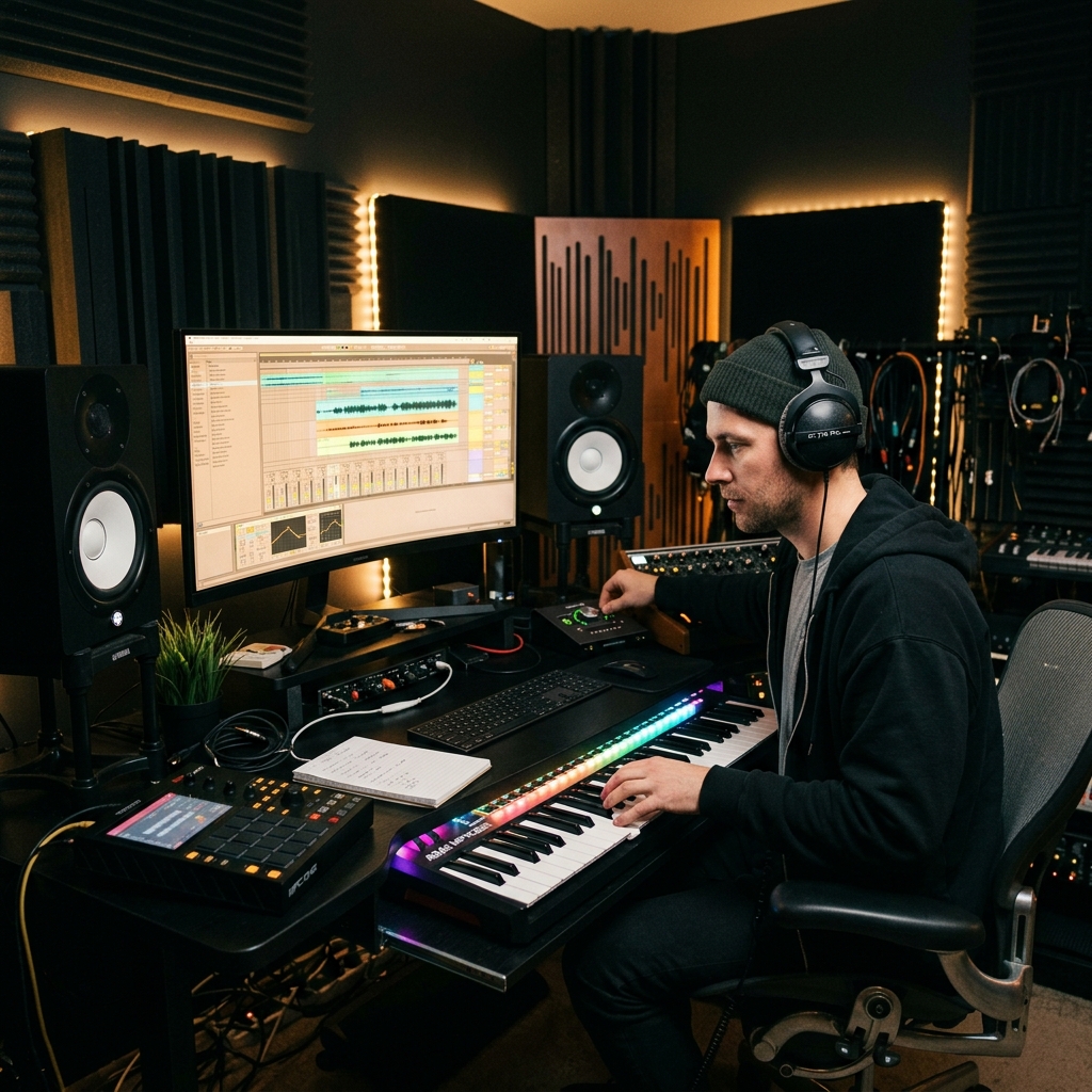Producer đang làm việc